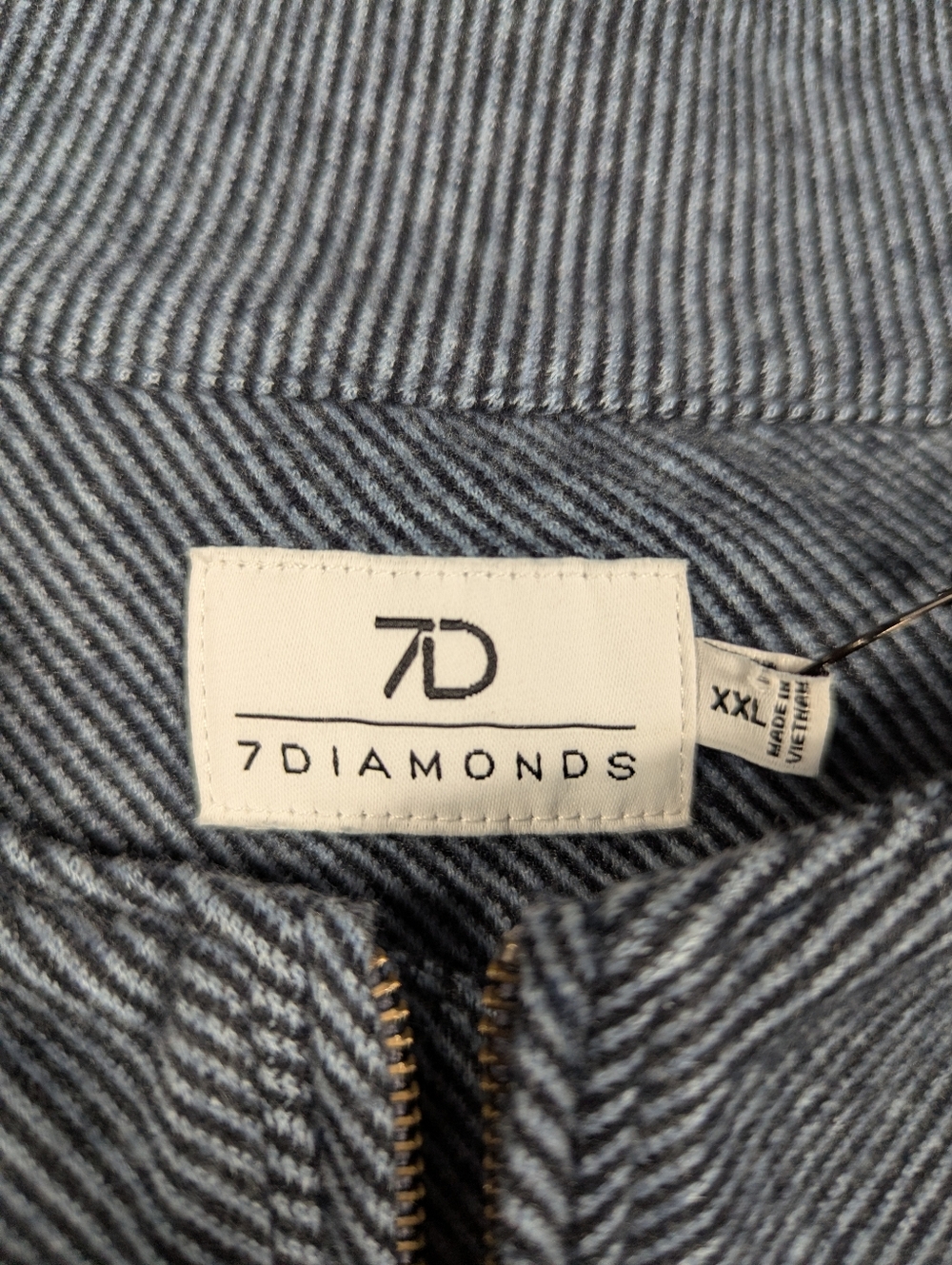 NEW 7 Diamonds Generation 1/4 Zip Pullover Men’s Heathered Navy Size XXL‎ - Picture 2 of 6